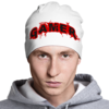 Заказать головной убор в Москве. Шапка классическая унисекс Gamer от Leichenwagen - готовые дизайны и нанесение принтов.