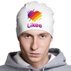 Заказать головной убор в Москве. Шапка классическая унисекс Likee (LIKE Video) от weeert - готовые дизайны и нанесение принтов.