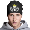 Заказать головной убор в Москве. Шапка классическая унисекс Skull King от Leichenwagen - готовые дизайны и нанесение принтов.