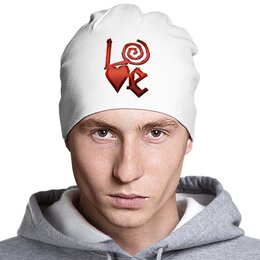 Заказать головной убор в Москве. Шапка классическая унисекс Love - Любовь от Дана Столыпина - готовые дизайны и нанесение принтов.