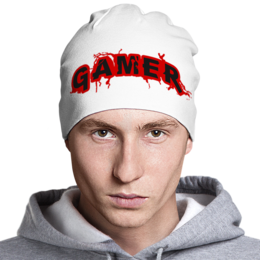Заказать головной убор в Москве. Шапка классическая унисекс Gamer от Leichenwagen - готовые дизайны и нанесение принтов.