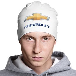 Заказать головной убор в Москве. Шапка классическая унисекс CHEVROLET от DESIGNER   - готовые дизайны и нанесение принтов.