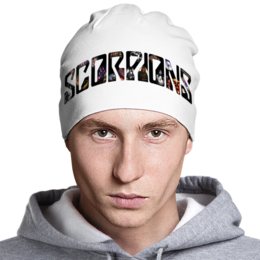 Заказать головной убор в Москве. Шапка классическая унисекс Scorpions Band от Leichenwagen - готовые дизайны и нанесение принтов.