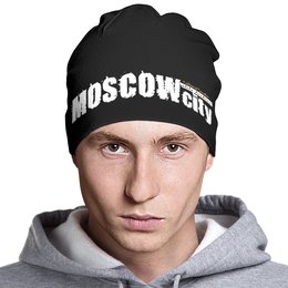 Заказать головной убор в Москве. Шапка классическая унисекс Moscow-city style, elite fashion от ГПМНпR'n'R - готовые дизайны и нанесение принтов.