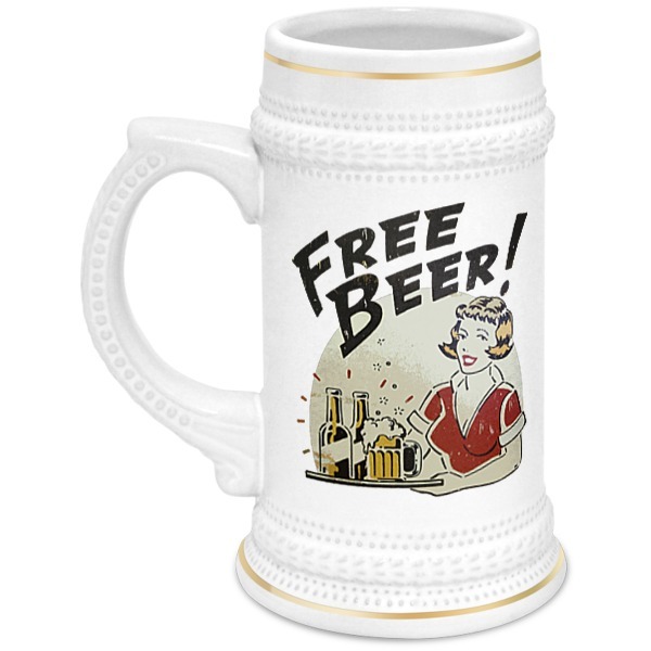 Printio Кружка пивная Free beer! printio кружка пивная millwall fc logo beer cup