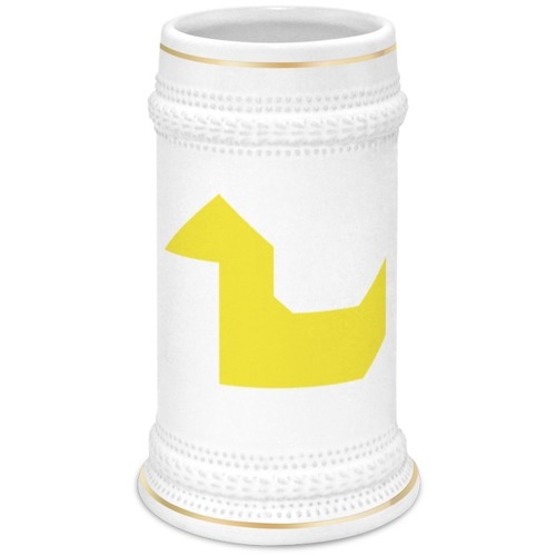 Заказать кружку в Москве. Кружка пивная Жёлтая утка танграм от namormai@mail.ru - готовые дизайны и нанесение принтов.