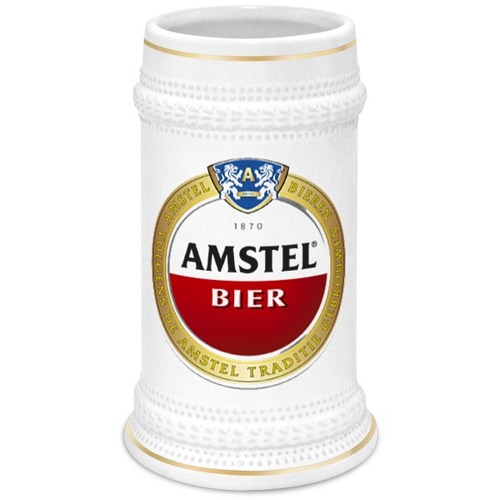 Заказать кружку в Москве. Кружка пивная AMSTEL от Виктор Гришин - готовые дизайны и нанесение принтов.