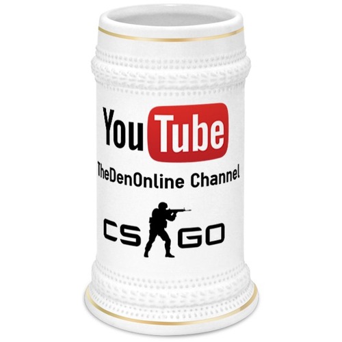 Заказать кружку в Москве. Кружка пивная OFFICIAL CUP CHANNEL THEDENONLINE CHANNEL от TheDenOnline Channel - готовые дизайны и нанесение принтов.
