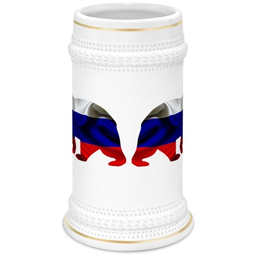 Заказать кружку в Москве. Кружка пивная Русский Медведь от FireFoxa - готовые дизайны и нанесение принтов.