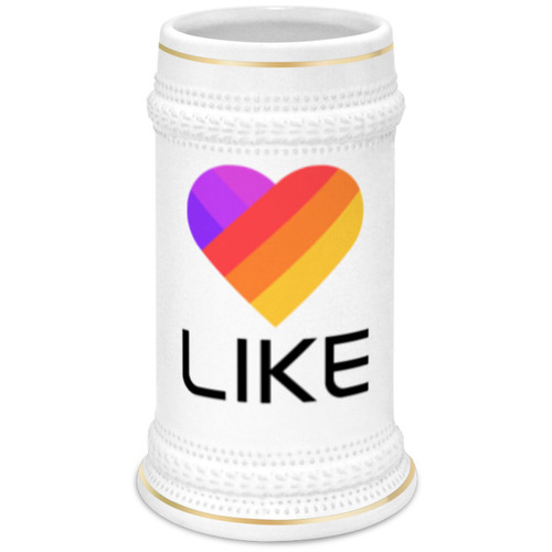 Заказать кружку в Москве. Кружка пивная Like  от DESIGNER   - готовые дизайны и нанесение принтов.