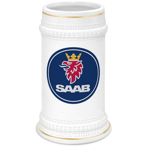 Заказать кружку в Москве. Кружка пивная SAAB  от DESIGNER   - готовые дизайны и нанесение принтов.