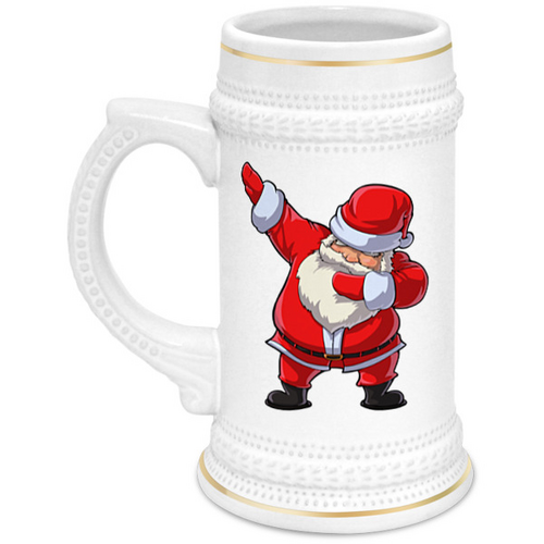 Заказать кружку в Москве. Кружка пивная Santa Dab от skynatural - готовые дизайны и нанесение принтов.