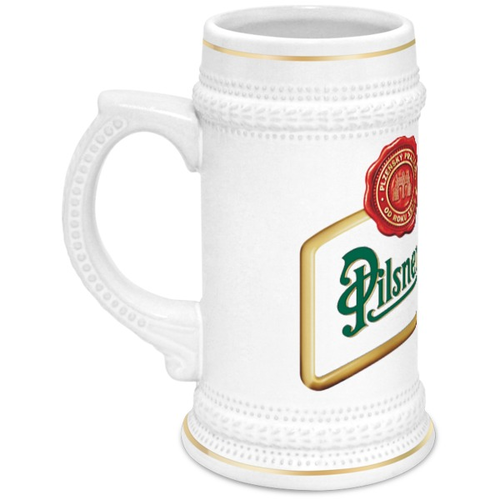 Заказать кружку в Москве. Кружка пивная Pilsner Urquell от Виктор Гришин - готовые дизайны и нанесение принтов.