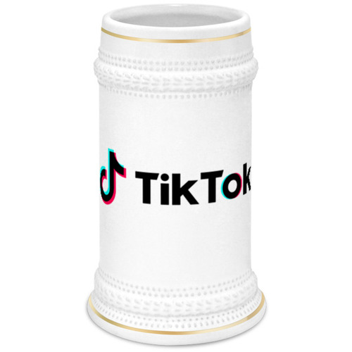 Заказать кружку в Москве. Кружка пивная TikTok  от DESIGNER   - готовые дизайны и нанесение принтов.