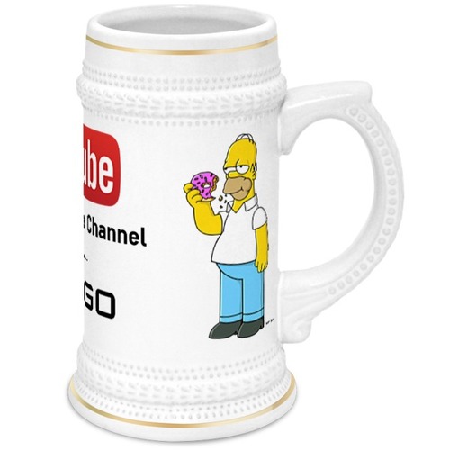 Заказать кружку в Москве. Кружка пивная OFFICIAL CUP CHANNEL THEDENONLINE CHANNEL от TheDenOnline Channel - готовые дизайны и нанесение принтов.