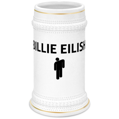 Заказать кружку в Москве. Кружка пивная Billie Eilish от DESIGNER   - готовые дизайны и нанесение принтов.