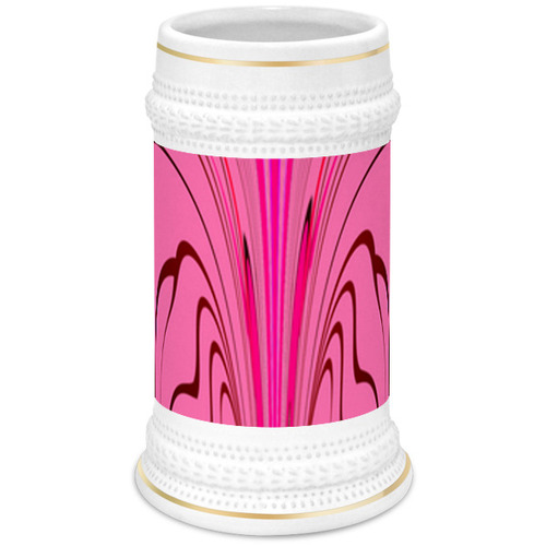 Заказать кружку в Москве. Кружка пивная Розовые волны от Alexey Evsyunin - готовые дизайны и нанесение принтов.