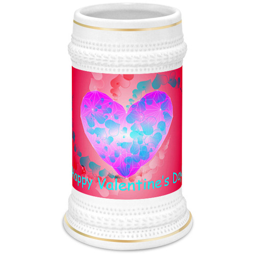 Заказать кружку в Москве. Кружка пивная  Low Poly Heart  от natulia_hatulia@yahoo.com - готовые дизайны и нанесение принтов.