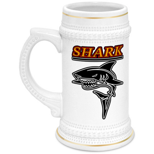 Заказать кружку в Москве. Кружка пивная Shark от mega281@yandex.ru - готовые дизайны и нанесение принтов.