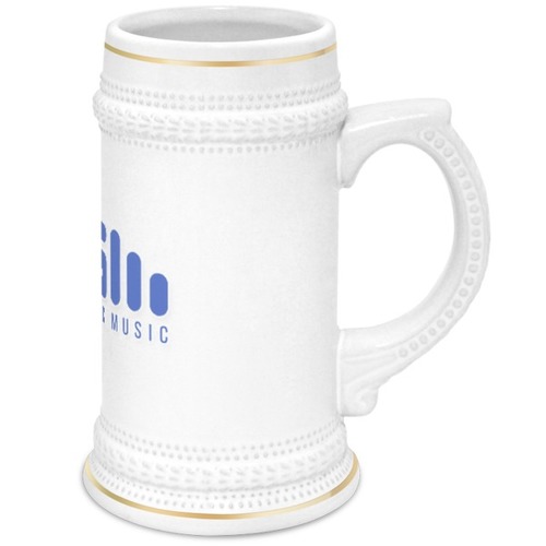 Заказать кружку в Москве. Кружка пивная Beer Cup Aurosonic music blue от Евгений Смирнов - готовые дизайны и нанесение принтов.