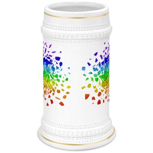 Заказать кружку в Москве. Кружка пивная Rainbow от FireFoxa - готовые дизайны и нанесение принтов.