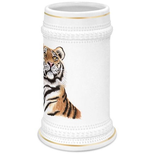 Заказать кружку в Москве. Кружка пивная Взгляд тигра от tigerda  - готовые дизайны и нанесение принтов.