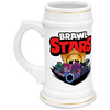 Заказать кружку в Москве. Кружка пивная BRAWL STARS от robus - готовые дизайны и нанесение принтов.