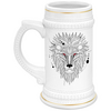 Заказать кружку в Москве. Кружка пивная Лев ( Lion ) от Zamula - готовые дизайны и нанесение принтов.