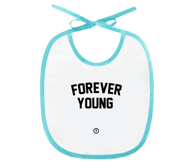 Printio Слюнявчик Forever young by brainy printio футболка с полной запечаткой для мальчиков forever young by brainy
