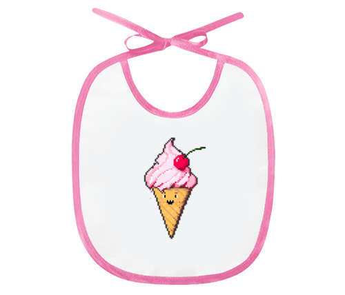 Заказать слюнявчик в Москве. Слюнявчик ice cream от punksy - готовые дизайны и нанесение принтов.