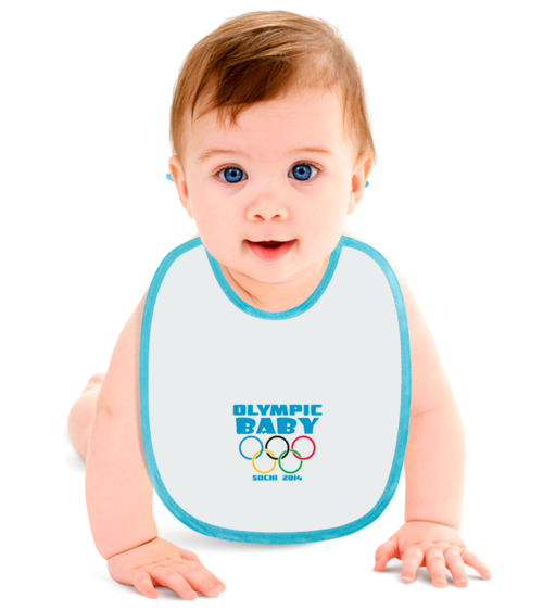 Заказать слюнявчик в Москве. Слюнявчик Olympic baby от Novikov Pro - готовые дизайны и нанесение принтов.