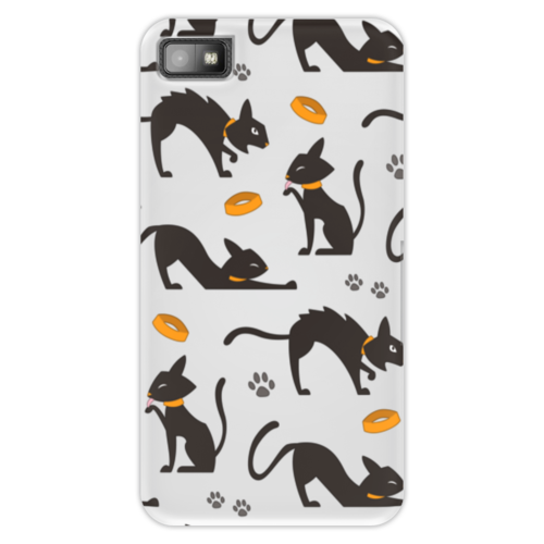Заказать чехол для Samsung Galaxy S5/S4/S3 в Москве. Чехол для Blackberry Z10 Чёрные кошки от BeliySlon - готовые дизайны и нанесение принтов.
