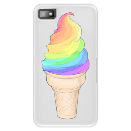 Заказать чехол для Samsung Galaxy S5/S4/S3 в Москве. Чехол для Blackberry Z10 Rainbow Ice Cream от anicherrys - готовые дизайны и нанесение принтов.