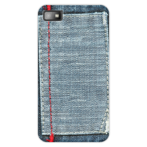 Заказать чехол для Samsung Galaxy S5/S4/S3 в Москве. Чехол для Blackberry Z10 Джинса от Hardgott - готовые дизайны и нанесение принтов.