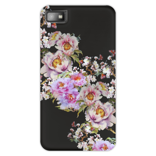 Заказать чехол для Samsung Galaxy S5/S4/S3 в Москве. Чехол для Blackberry Z10 Розовые пионы. от etherealmist - готовые дизайны и нанесение принтов.