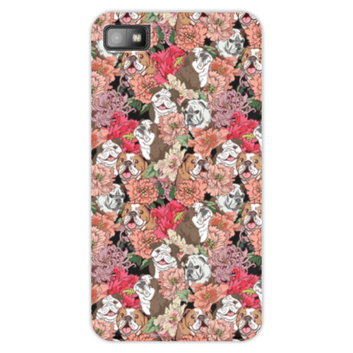 Заказать чехол для Samsung Galaxy S5/S4/S3 в Москве. Чехол для Blackberry Z10 Dogs and flowers от Илья Щеблецов - готовые дизайны и нанесение принтов.
