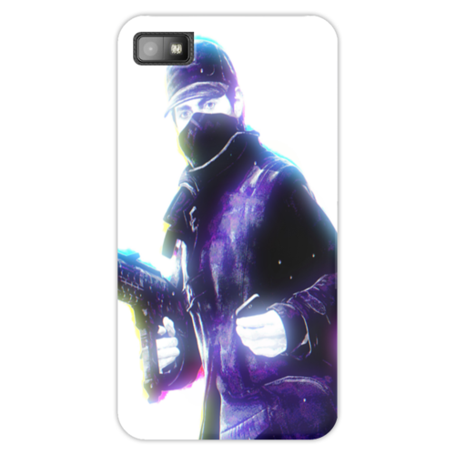 Заказать чехол для Samsung Galaxy S5/S4/S3 в Москве. Чехол для Blackberry Z10 Watch Dogs от Alex - готовые дизайны и нанесение принтов.