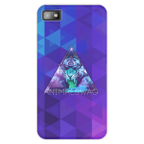 Заказать чехол для Samsung Galaxy S5/S4/S3 в Москве. Чехол для Blackberry Z10 "ANIMALSWAG II" collection: Tiger от Octopuslabel - готовые дизайны и нанесение принтов.