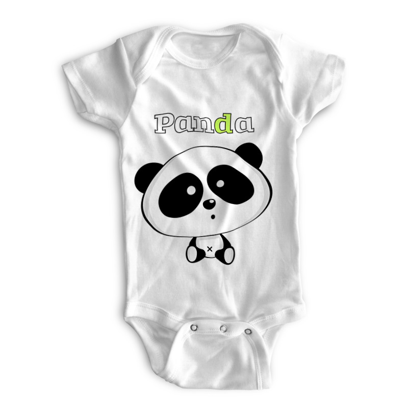 printio детские боди panda Printio Детские боди Panda