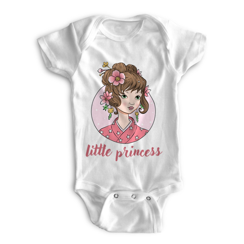 цена Printio Детские боди Little princess