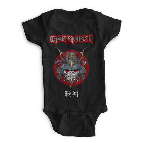 Заказать ползунки и боди в Москве. Детские боди Iron Maiden от Leichenwagen - готовые дизайны и нанесение принтов.