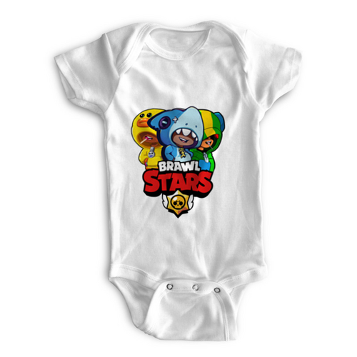 Заказать ползунки и боди в Москве. Детские боди Brawl Stars LEON TRIO от vista12761@rambler.ru - готовые дизайны и нанесение принтов.