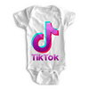 Заказать ползунки и боди в Москве. Детские боди TIK TOK (Tik Tok video) от vista12761@rambler.ru - готовые дизайны и нанесение принтов.