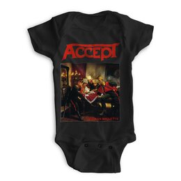 Заказать ползунки и боди в Москве. Детские боди Accept band от Leichenwagen - готовые дизайны и нанесение принтов.