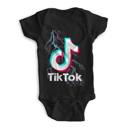 Заказать ползунки и боди в Москве. Детские боди TIK TOK (Tik Tok video) от vista12761@rambler.ru - готовые дизайны и нанесение принтов.