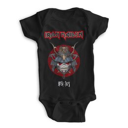 Заказать ползунки и боди в Москве. Детские боди Iron Maiden от Leichenwagen - готовые дизайны и нанесение принтов.