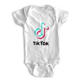 Заказать ползунки и боди в Москве. Детские боди Tik Tok(тик ток) от T-shirt print  - готовые дизайны и нанесение принтов.