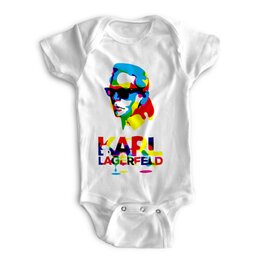 Заказать ползунки и боди в Москве. Детские боди Karl Lagerfeld от Leichenwagen - готовые дизайны и нанесение принтов.