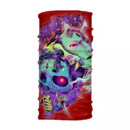 Заказать бафф в Москве. Бафф Cyber Demon, One, RED от PAIN DESIGN  - готовые дизайны и нанесение принтов.