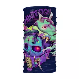 Заказать бафф в Москве. Бафф Cyber Demon, One, BLUE от PAIN DESIGN  - готовые дизайны и нанесение принтов.